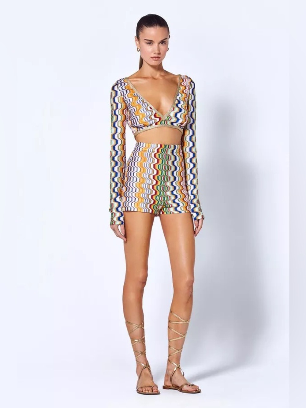 Alexis Lisbon Multicolor Top and Shorts Set